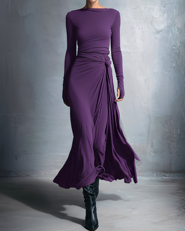 Vittoria | Elegant Maxi Dress with Knot Detail