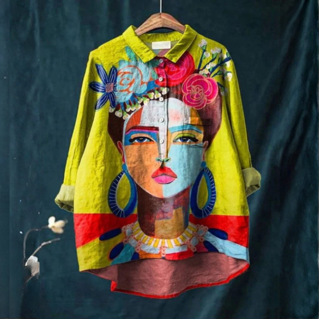 Margherita – Linen Patterned Shirt