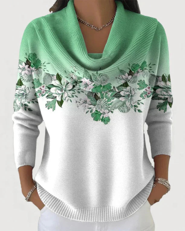 Alora | Floral Jumper with Soft Collar
