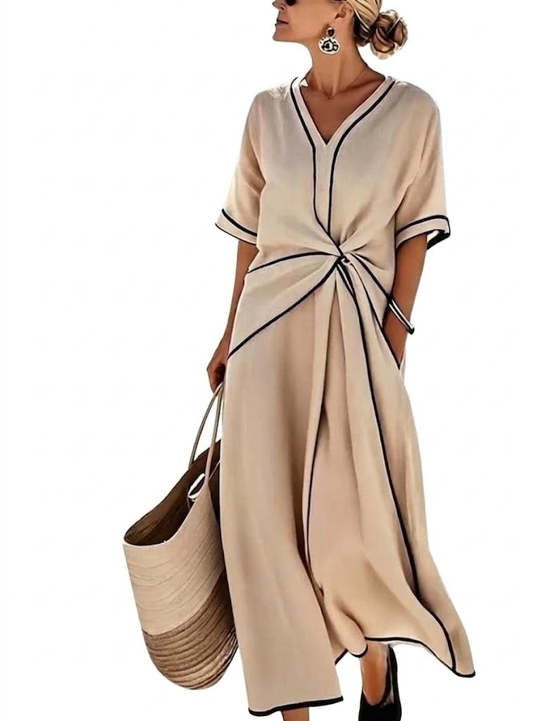 Soraya | Elegant Draped Relaxed Dress