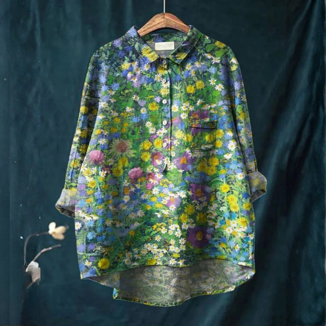 Donatella | Vibrant Lightweight Patterned Blouse