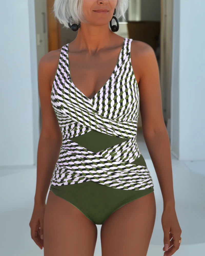 Rosie | Elegant Cross-Over Swimsuit