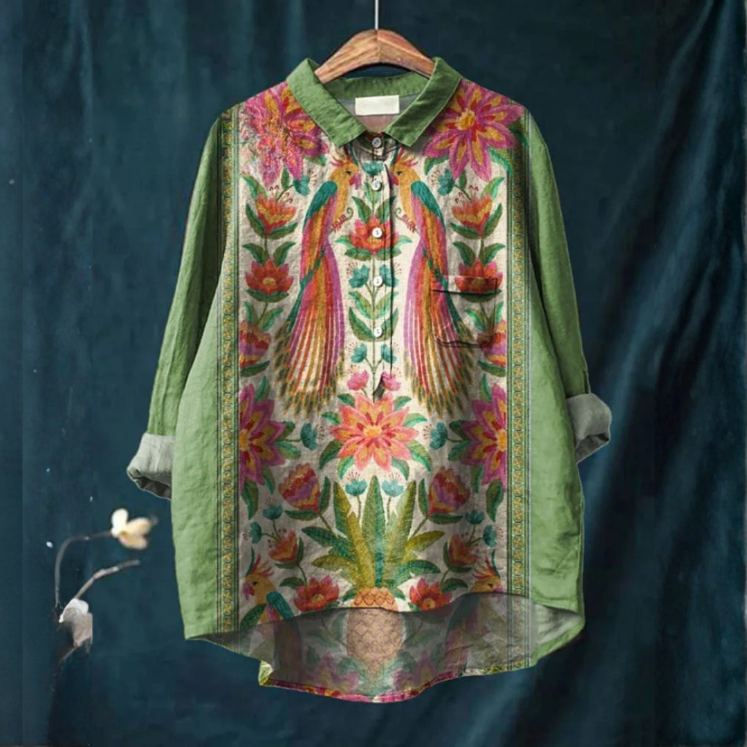 Rachele | Vibrant Lightweight Patterned Blouse