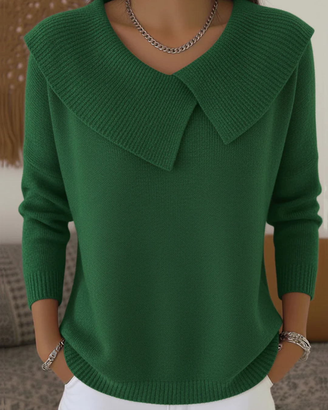 Lucia | Warm Jumper with Soft Collar