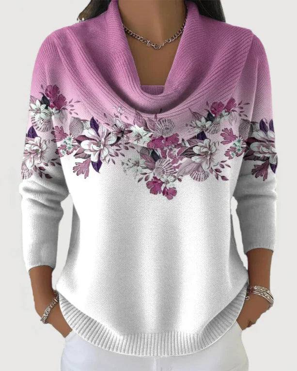 Alora | Floral Jumper with Soft Collar